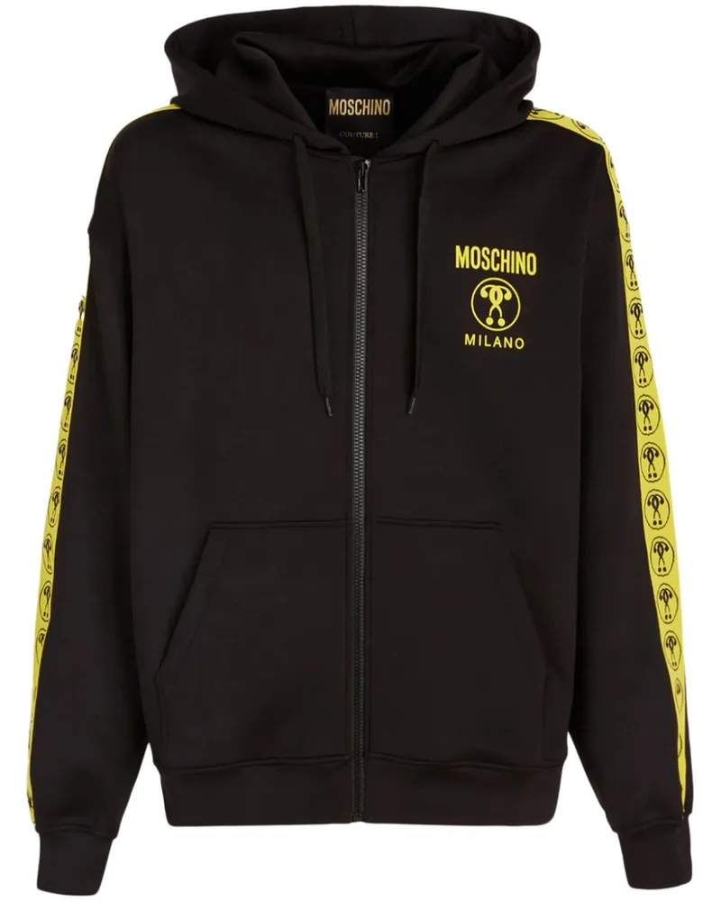 Moschino Hoodie mit Logo-Print - Schwarz Schwarz