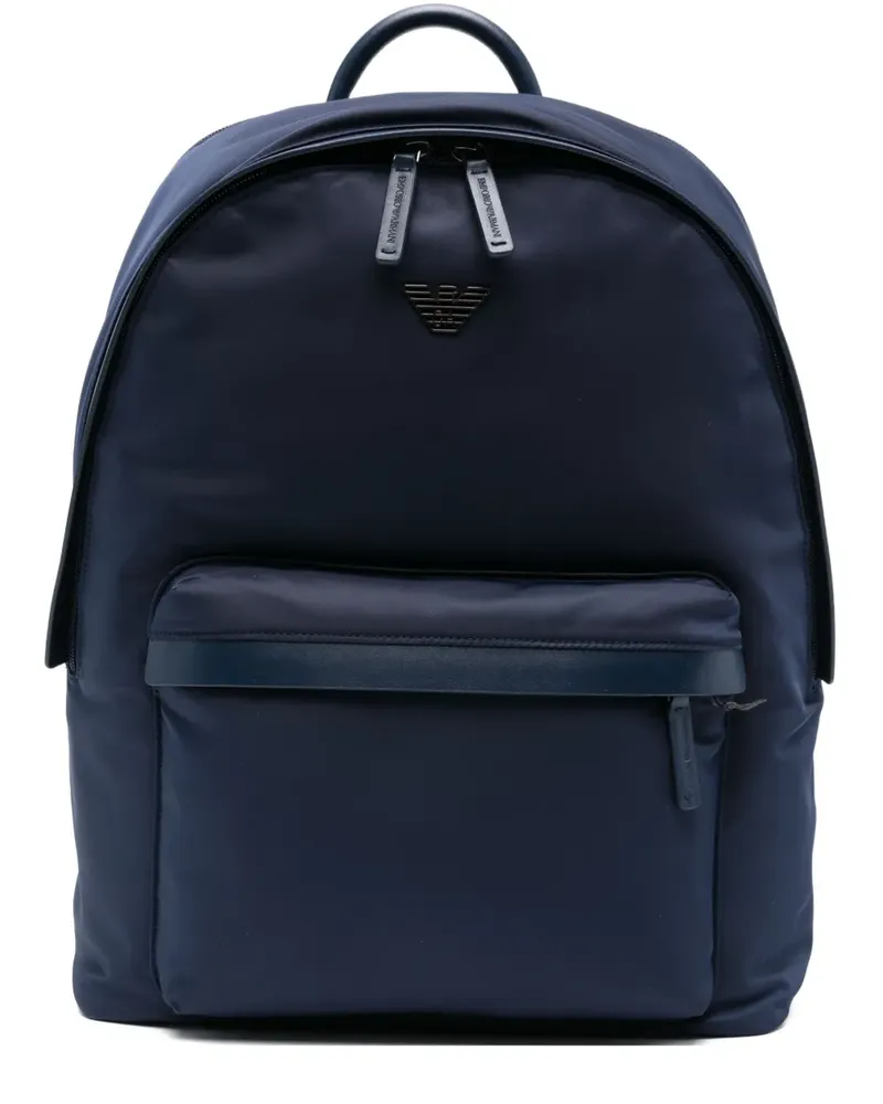 Emporio Armani Rucksack mit Logo - Blau Blau