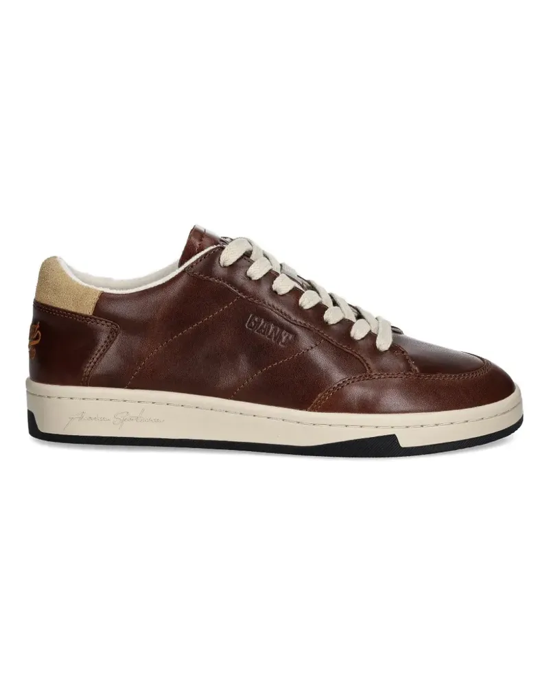 Gant Prepus logo-embroidered sneakers - Braun Braun