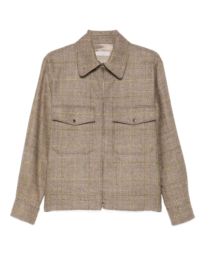 Antonelli Firenze Hemdjacke mit Reißverschluss - Braun Braun