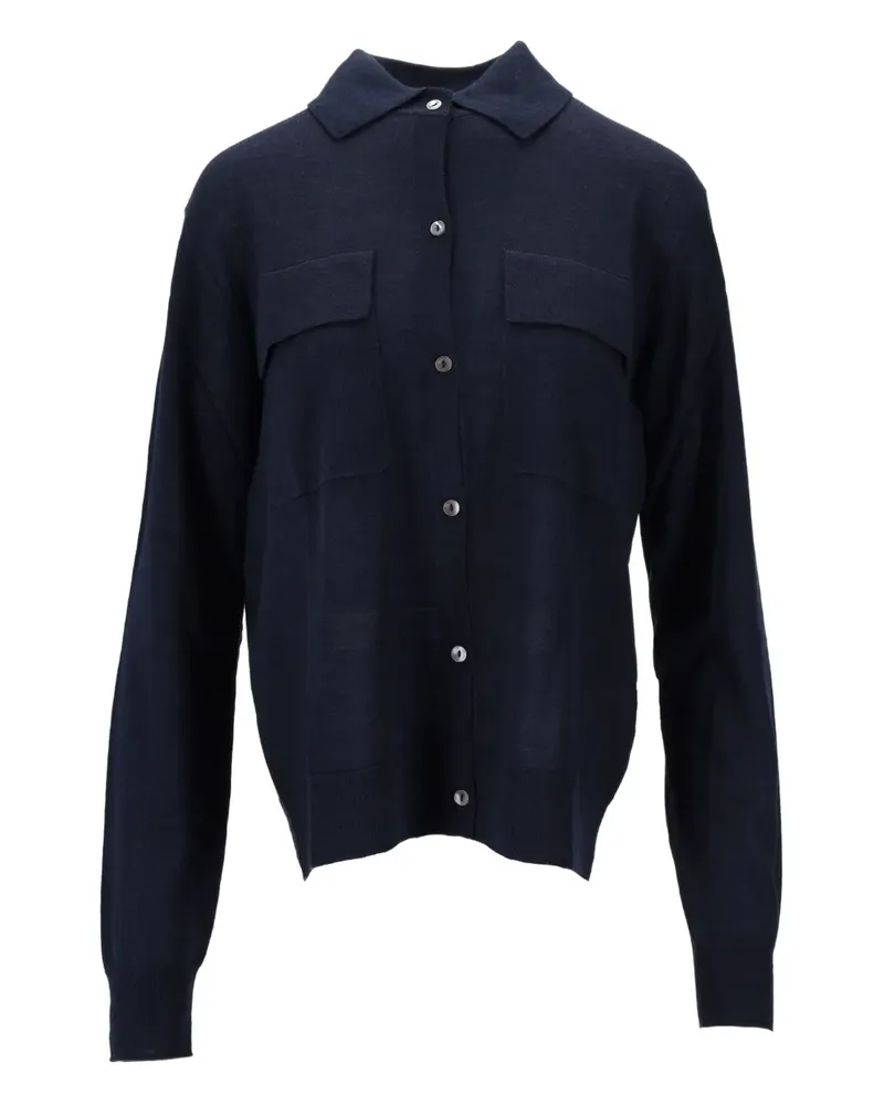 P.A.R.O.S.H. P.A.R.O H. Geknöpfter Cardigan mit Tasche - Blau Blau
