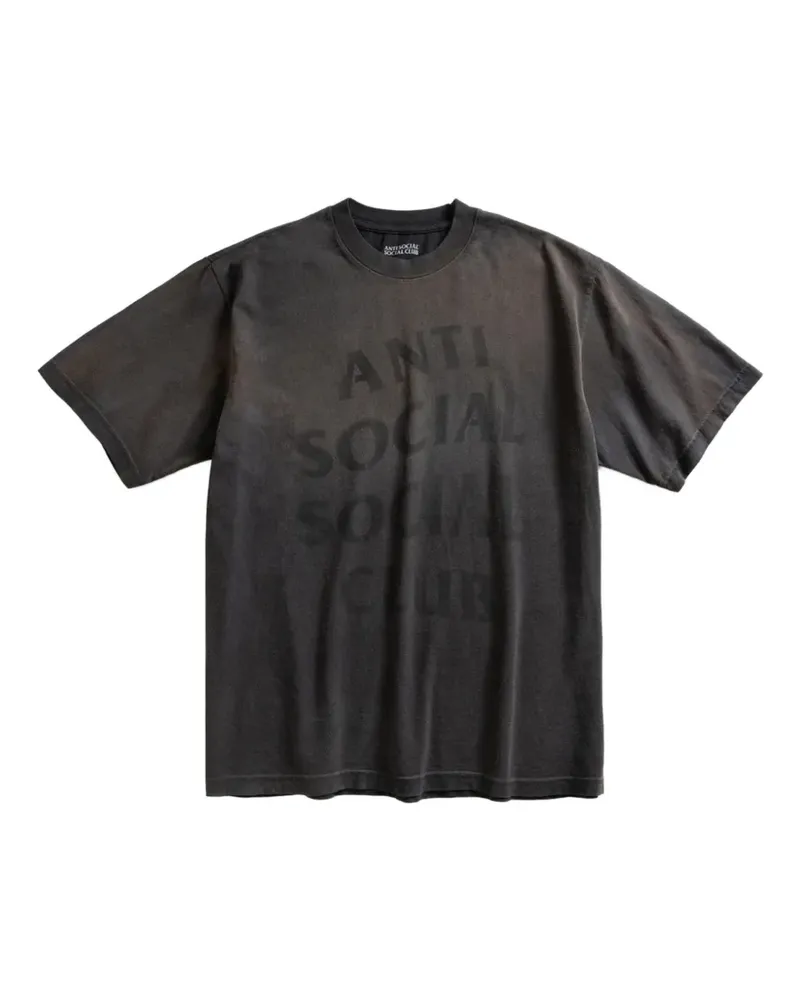 Anti Social Social Club Missing logo-print cotton T-shirt - Schwarz Schwarz