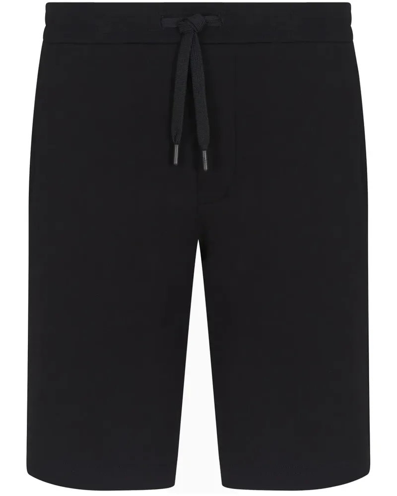 Armani Exchange Shorts mit Logo-Print - Schwarz Schwarz