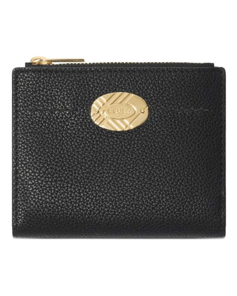 Burberry Gekörntes Cotswolds Portemonnaie - Schwarz Schwarz