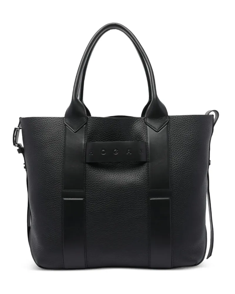 Hogan Mittelgroße Shopping Script Tote Bag - Schwarz Schwarz