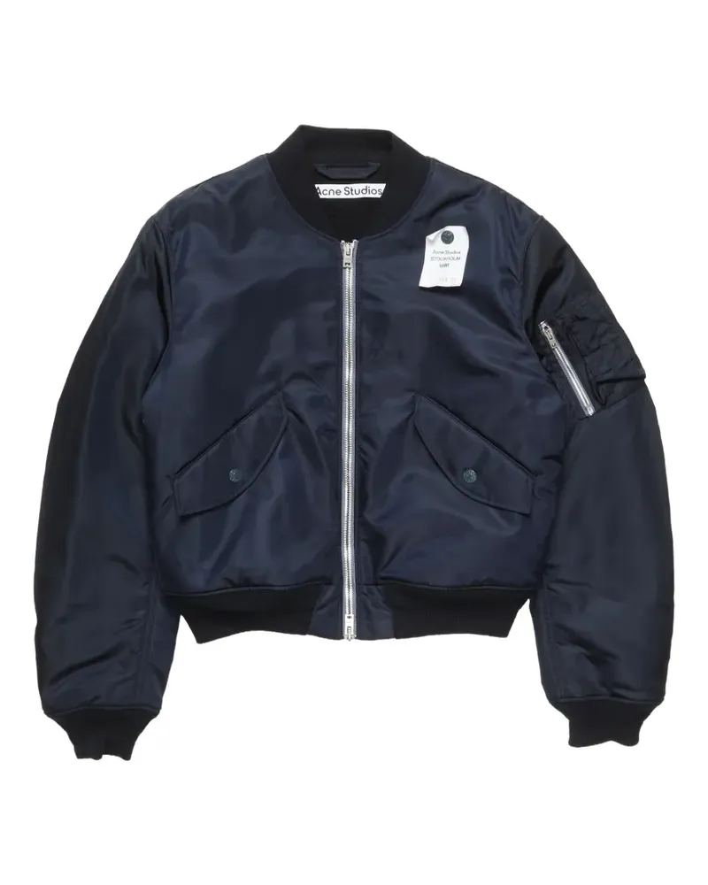 Acne Studios nylon bomber jacket - Blau Blau