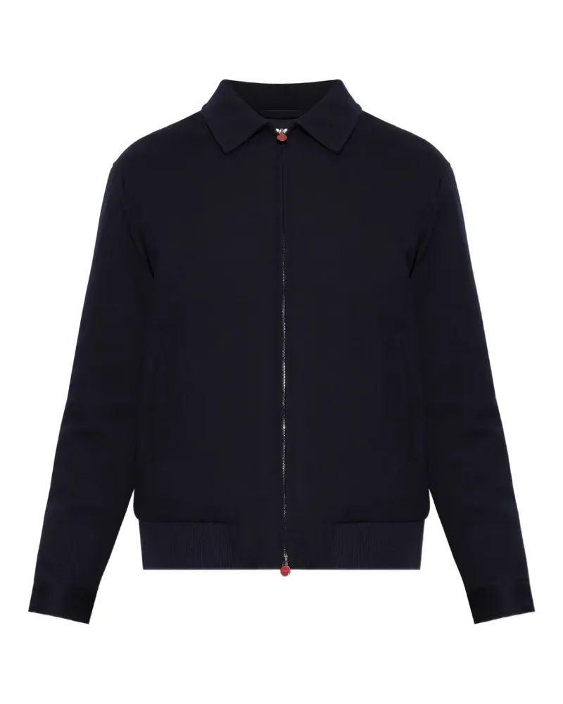 Kiton zip-up wool jacket - Blau Blau