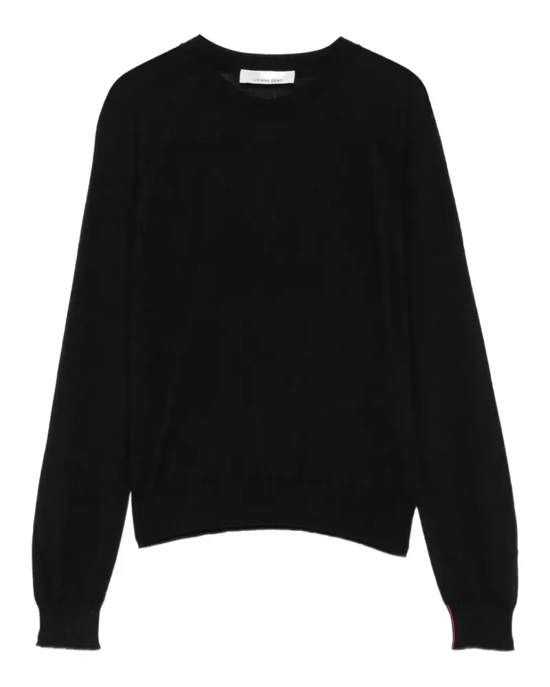 Liviana Conti Pullover mit Raglanärmeln - Schwarz Schwarz