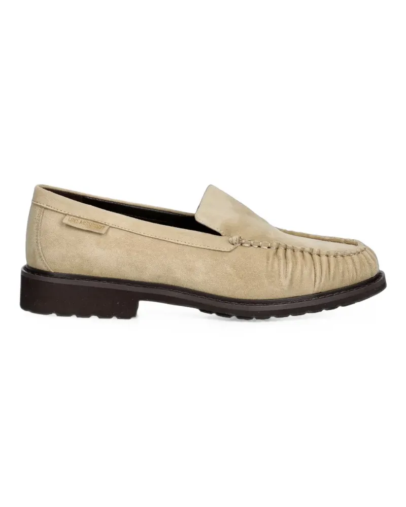 Moschino gathered slip-on loafers - Nude Nude