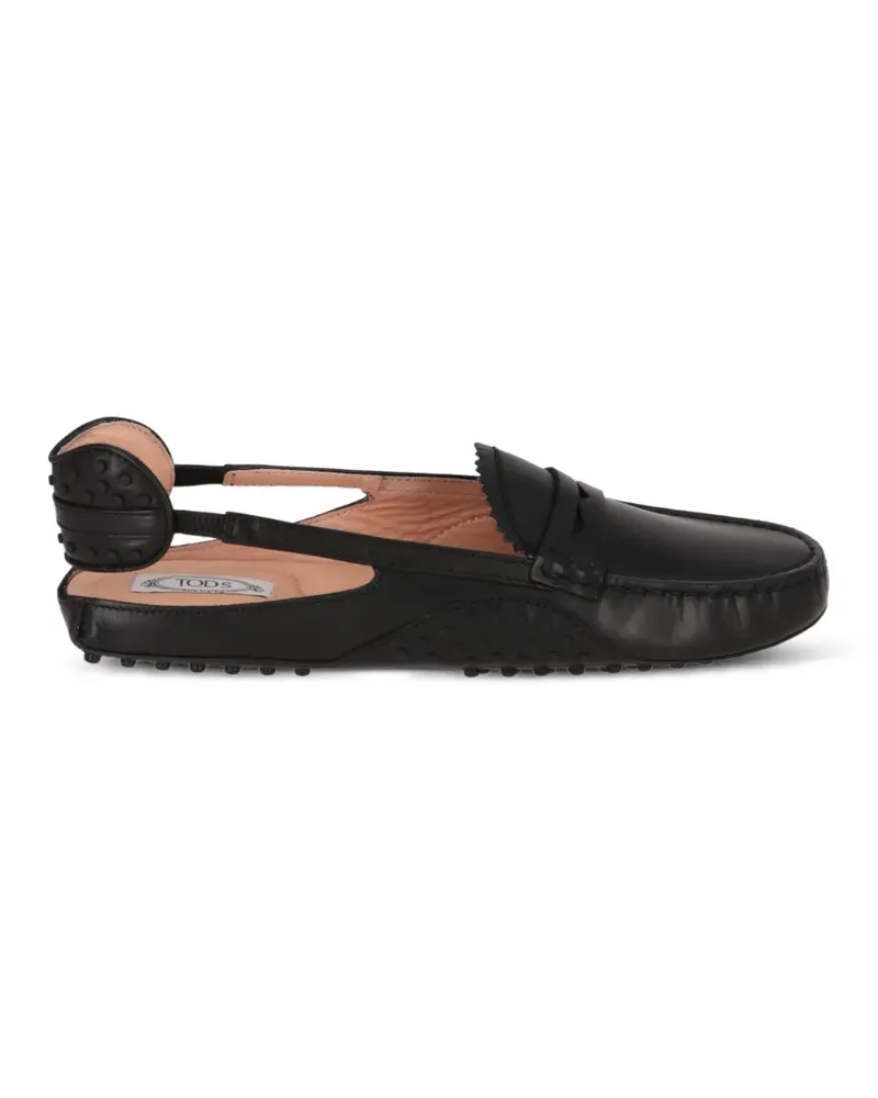 TOD'S slingback Gommino loafers - Schwarz Schwarz