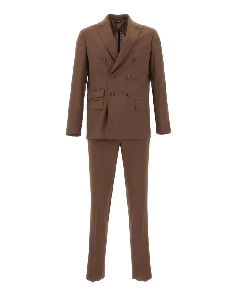 Emanuel Ungaro double-breasted peak-lapel suit - Braun Braun
