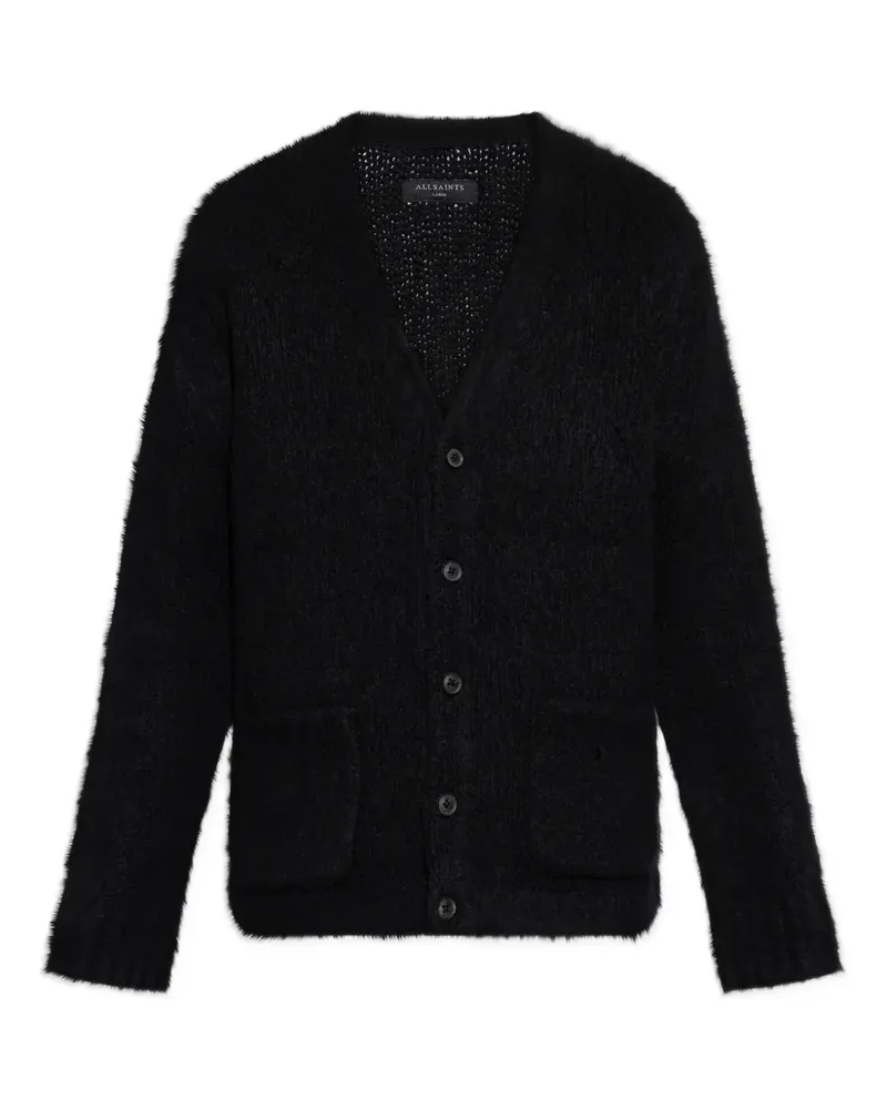 AllSaints Geknöpfter Tobie Cardigan - Schwarz Schwarz