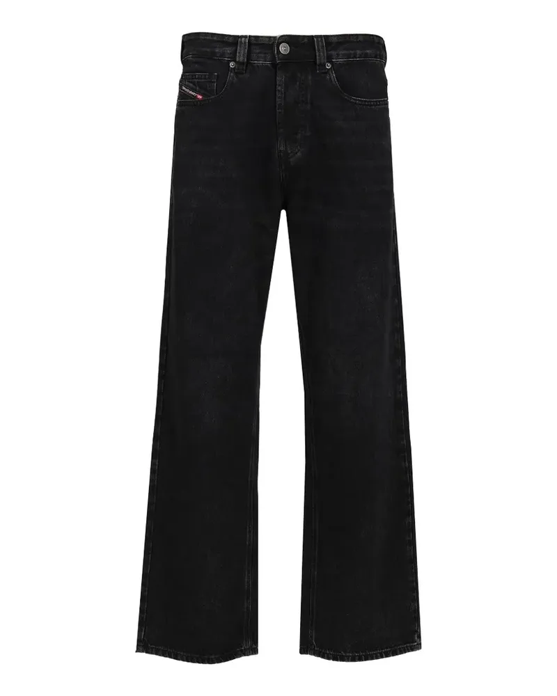 Diesel 2001 D-Macro Jeans mit lockerem Schnitt - Schwarz Schwarz