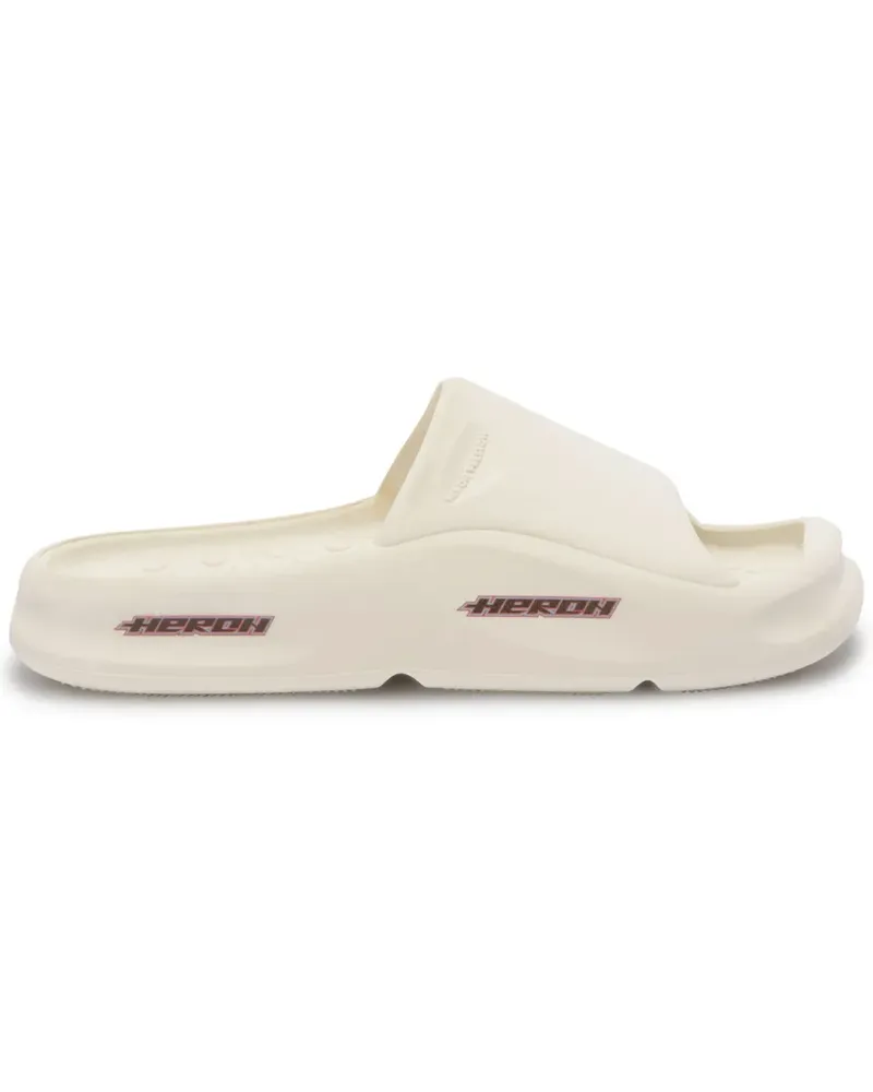 Heron Preston Eco Moulded Pantoletten - Weiß Weiß