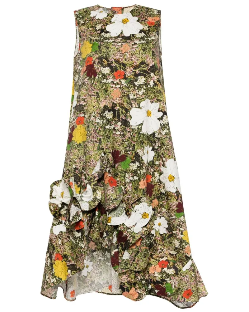 JNBY Midikleid mit Blumen-Print - Nude Nude