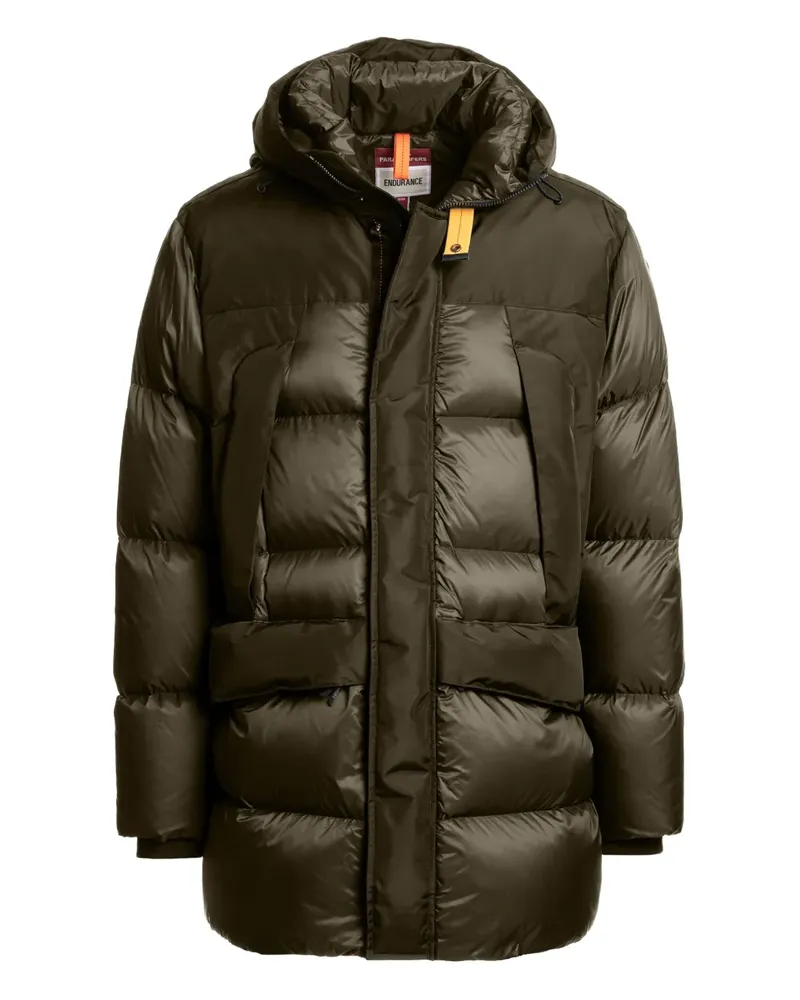 Parajumpers Gesteppter Kapuzenmantel - Grün Grün