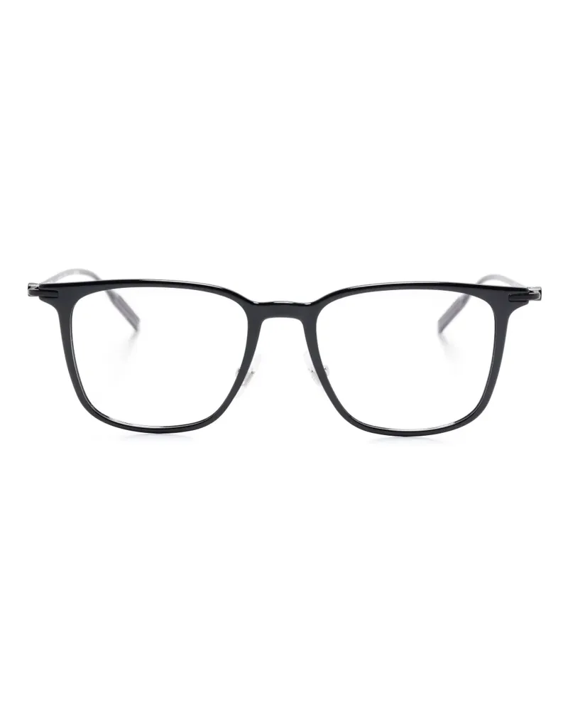 Montblanc Brille mit eckigem Gestell - Schwarz Schwarz