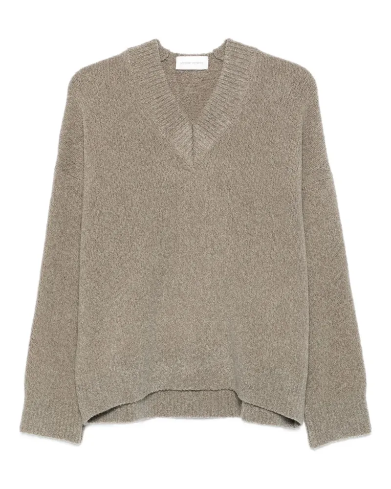 christian wijnants Kastiger Kianez Pullover mit V-Ausschnitt - Nude Nude