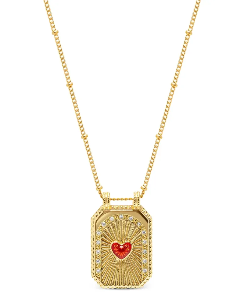 Nialaya heart-cut pendant necklace - Gold Gold