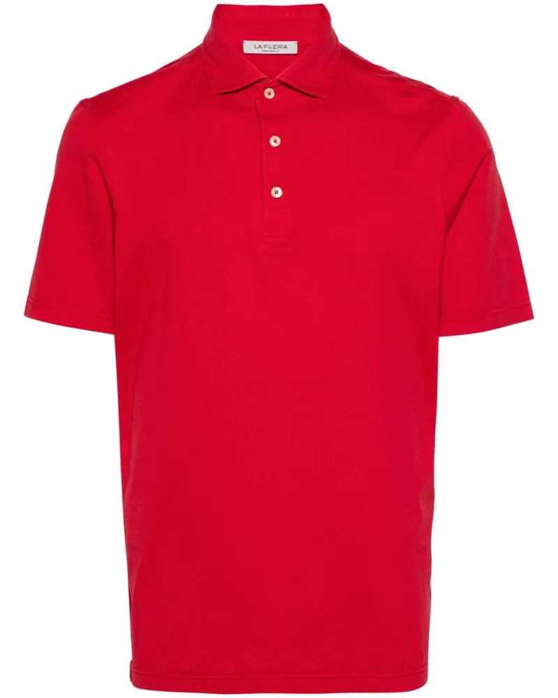 La Fileria Klassisches Poloshirt Rot