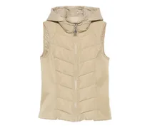 Daunenweste mit Kapuze - Nude