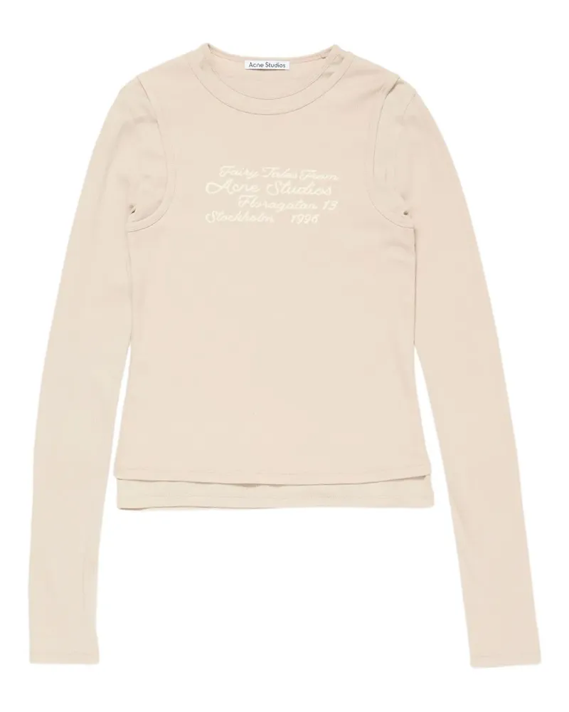 Acne Studios Cardigan im Layering-Look - Nude Nude