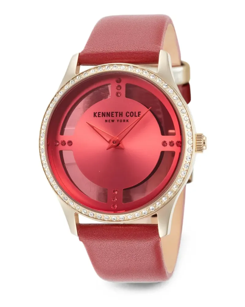 Kenneth Cole Runde Armbanduhr 5mm - Rot Rot