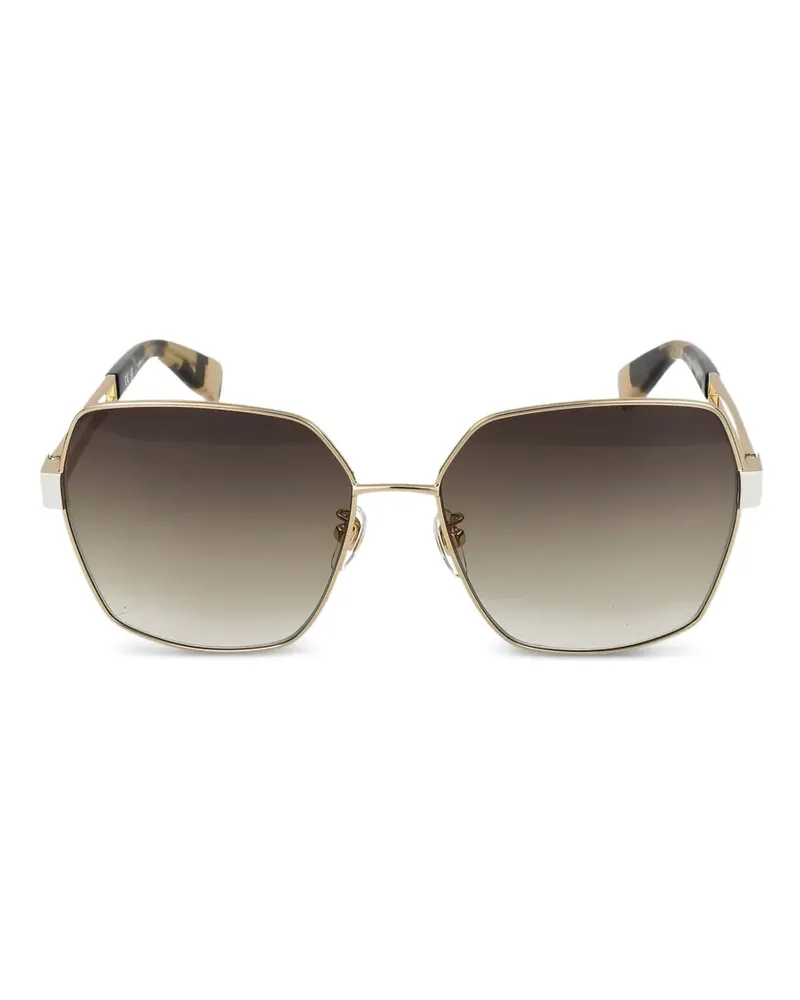 Furla Sonnenbrille mit eckigem Gestell - Gold Gold
