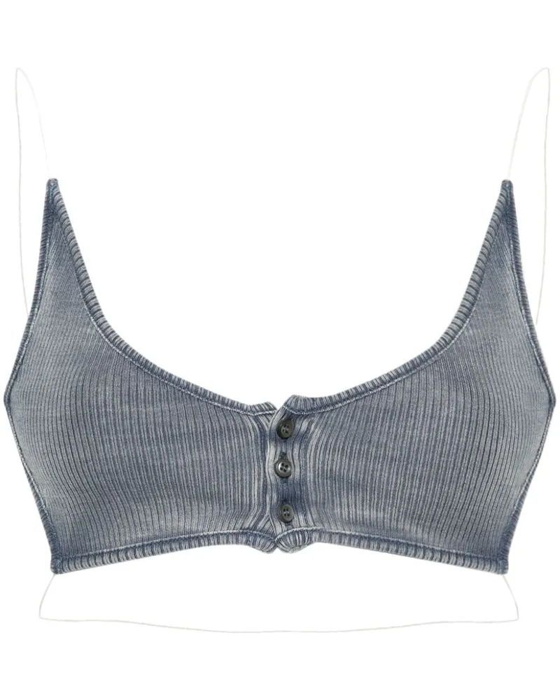 Y/PROJECT Rückenfreies Cropped-Top Blue