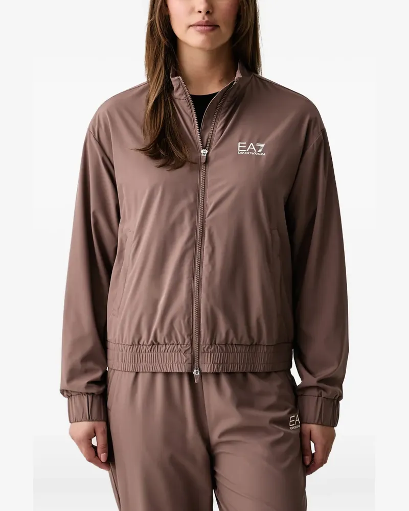 EA7 Jogginganzug mit Logo-Print - Braun Braun