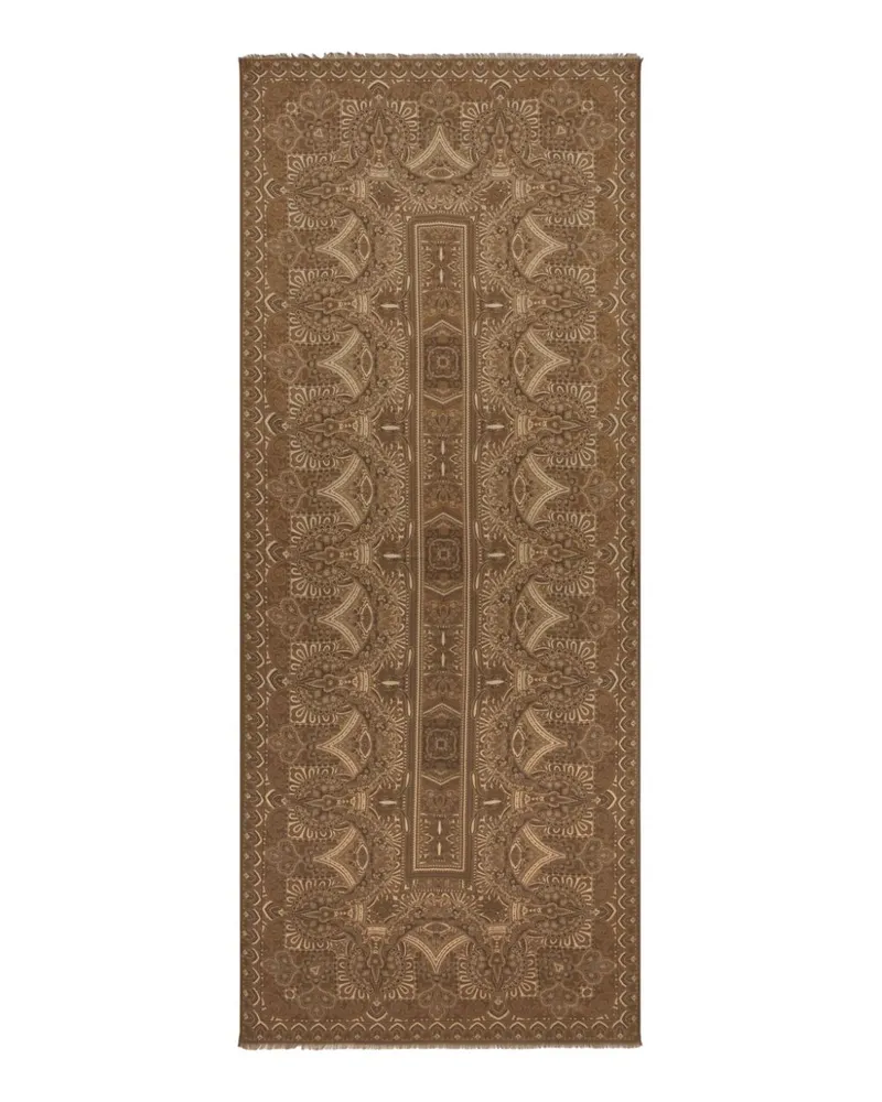 Etro Schal aus Seide - Braun Braun