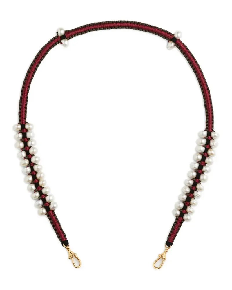 Marie Lichtenberg Ica pearl necklace - Rot Rot