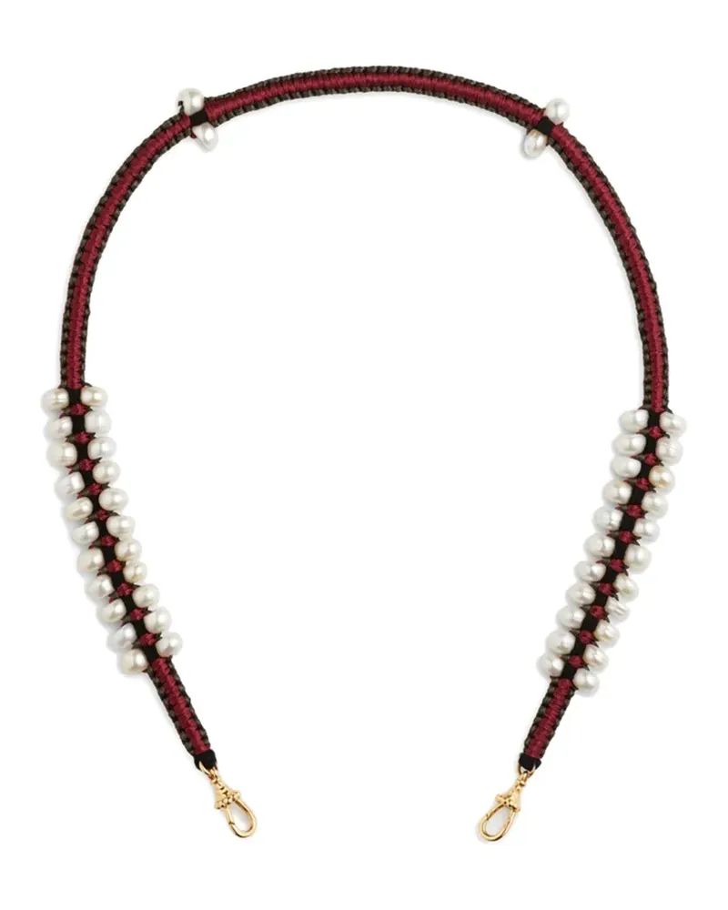 Marie Lichtenberg Ica pearl necklace - Rot Rot