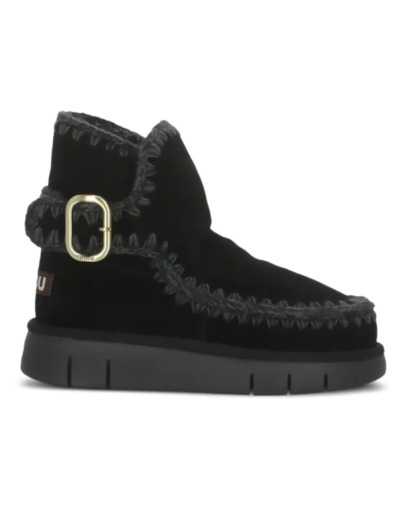 Mou Stiefeletten mit Schnallen - Schwarz Schwarz
