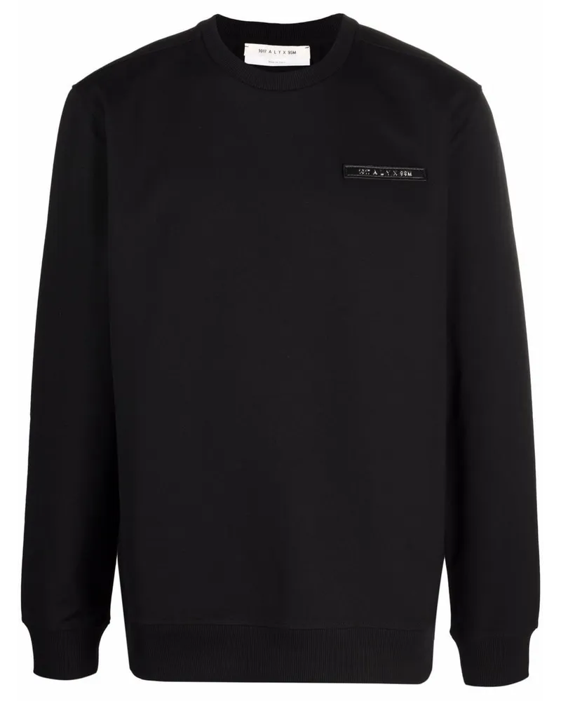 1017 ALYX 9SM Sweatshirt mit Logo-Patch - Schwarz Schwarz