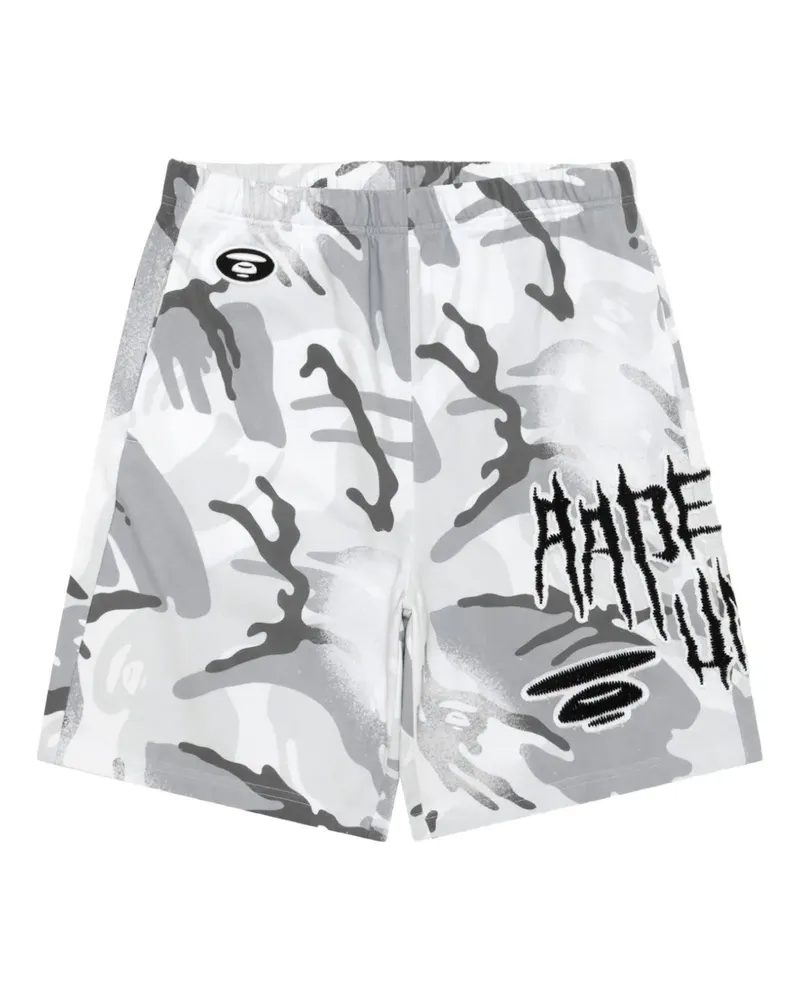 BAPE AAPEUNVS Shorts mit Camouflage-Print - Weiß Weiß