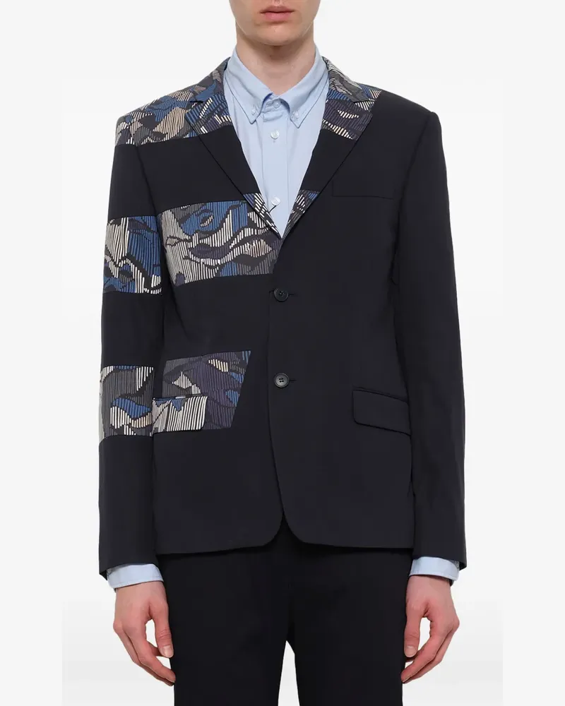 Kenzo Abstract Stripes' Sakko - Blau Blau