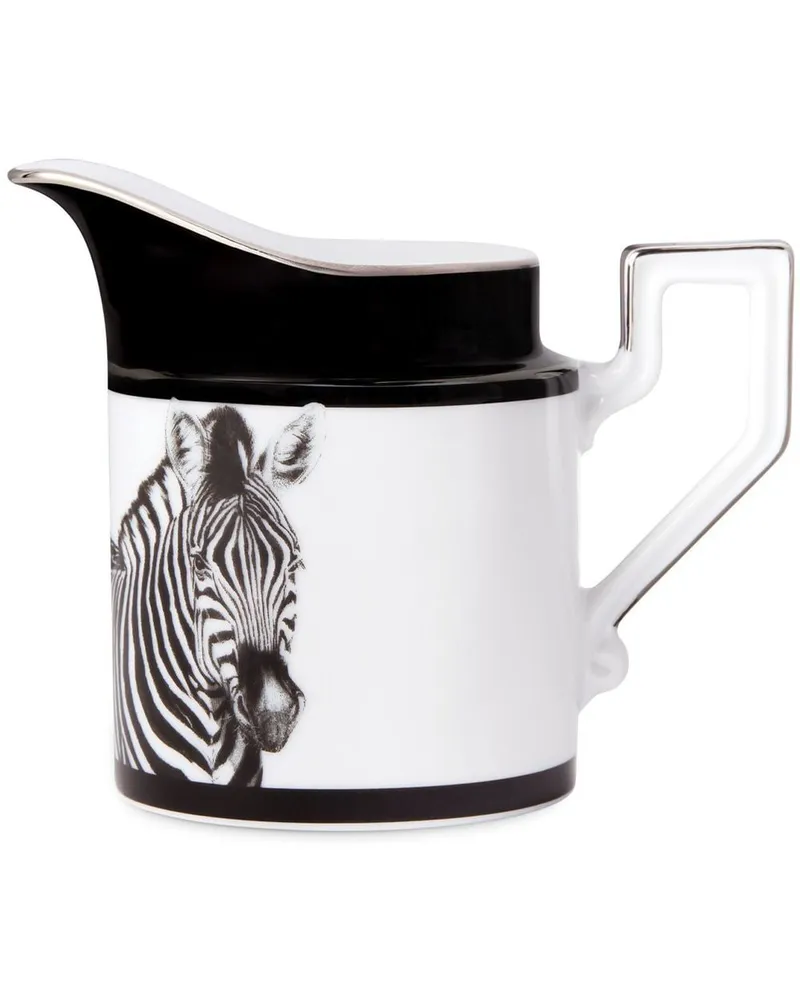 Dolce & Gabbana Milchkännchen mit Zebra-Print - Weiß Weiß