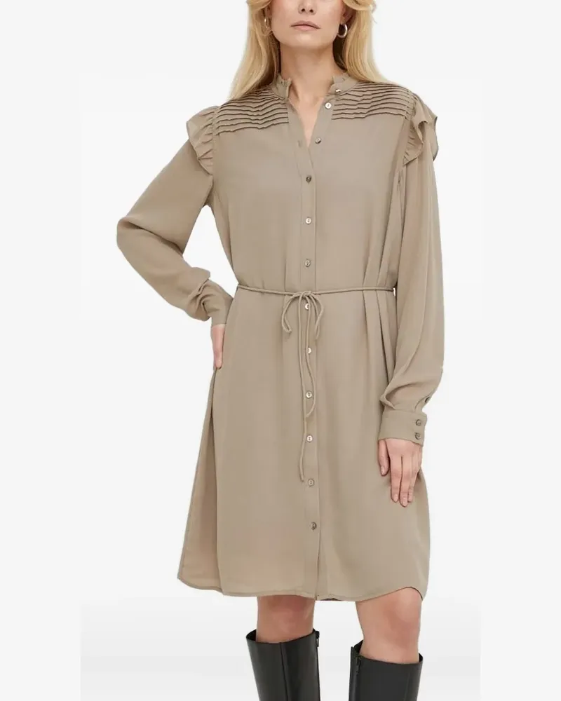 BRUUNS BAZAAR Midikleid mit Falten - Nude Nude