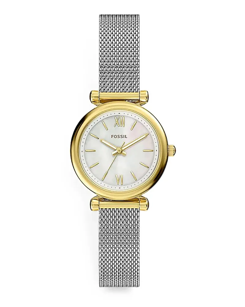 Fossil mini Carlie mesh-strap 28mm watch - Weiß Weiß