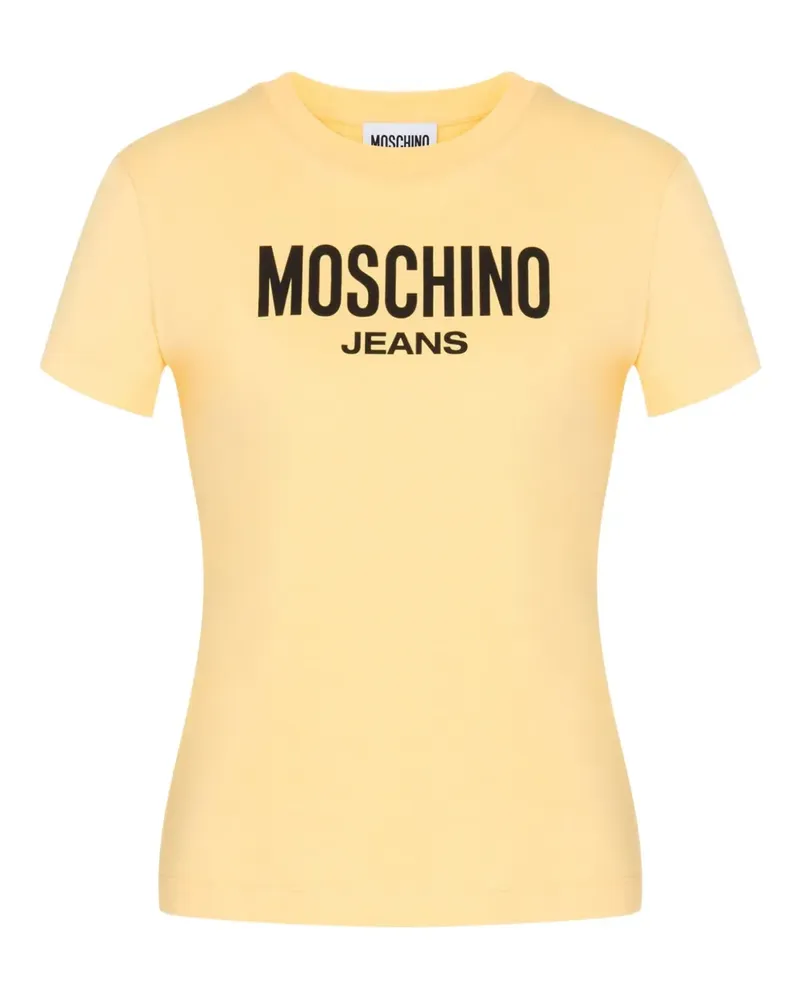 Moschino T-Shirt mit Logo-Print - Gelb Gelb