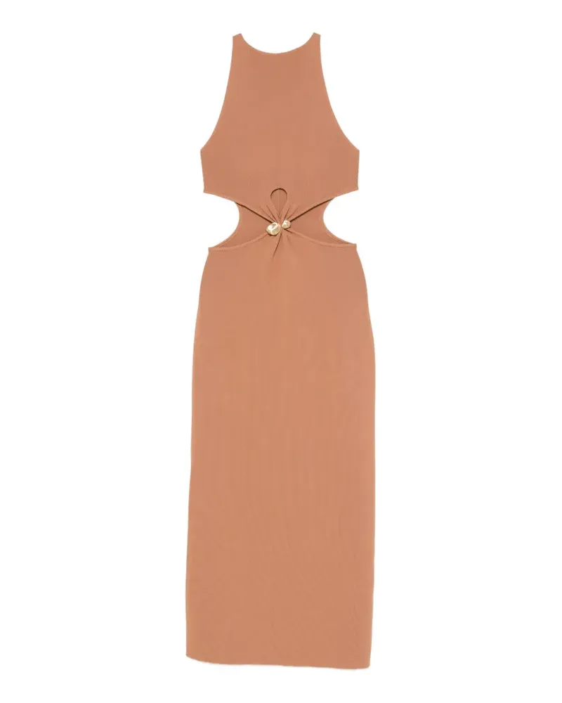 Cult Gaia Cypress Midikleid mit Cut-Out - Braun Braun