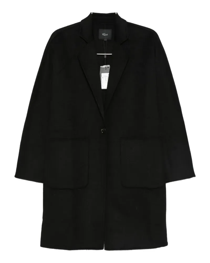 RAILS Einreihiger Everest Mantel mit aufgesetzter Tasche - Schwarz Schwarz