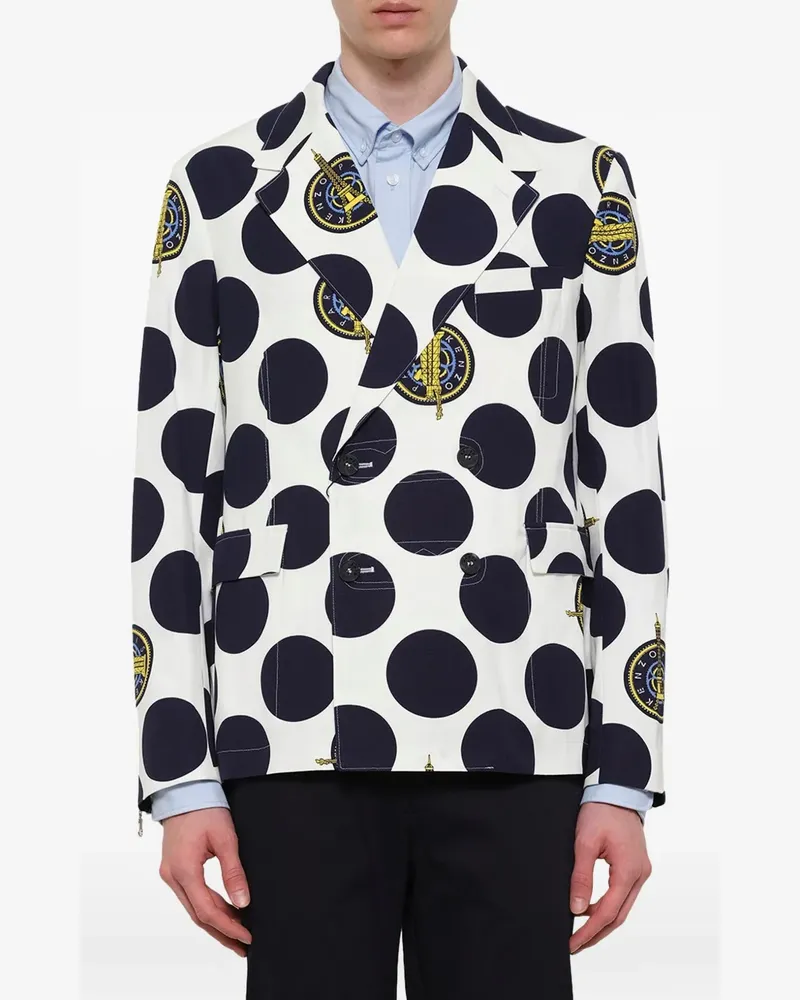 Kenzo polka-dot double-breasted blazer - Weiß Weiß