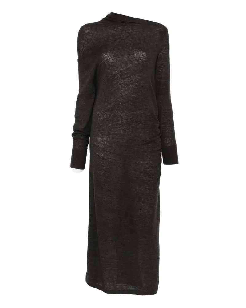 Soeur Drapiertes Gisele Midikleid - Braun Braun