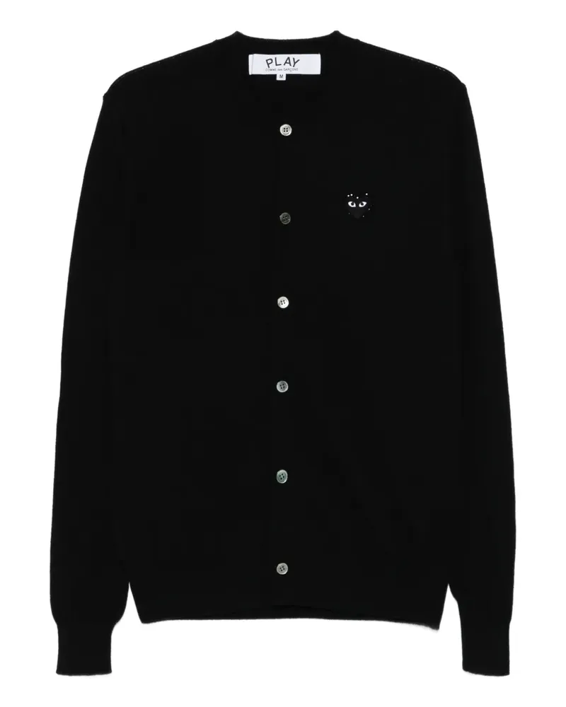 Comme des Garçons Cardigan mit Logo-Patch - Schwarz Schwarz