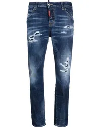 Dsquared2 Skinny-Jeans im Distressed-Look Blau