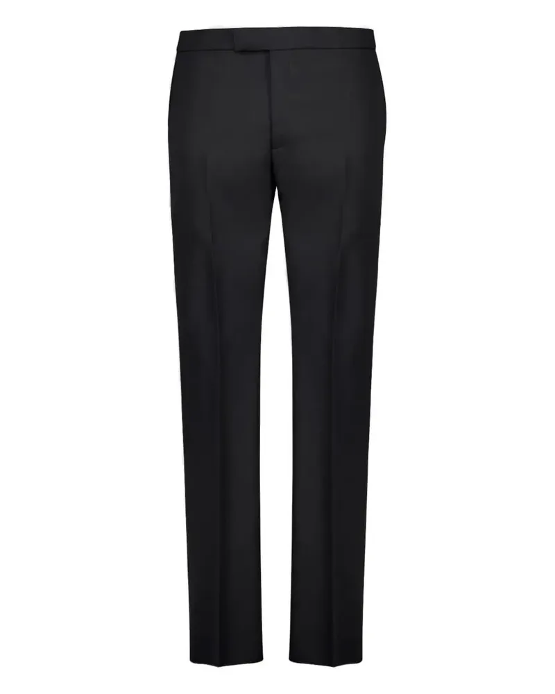Alexander McQueen tailored barathea trousers - Schwarz Schwarz