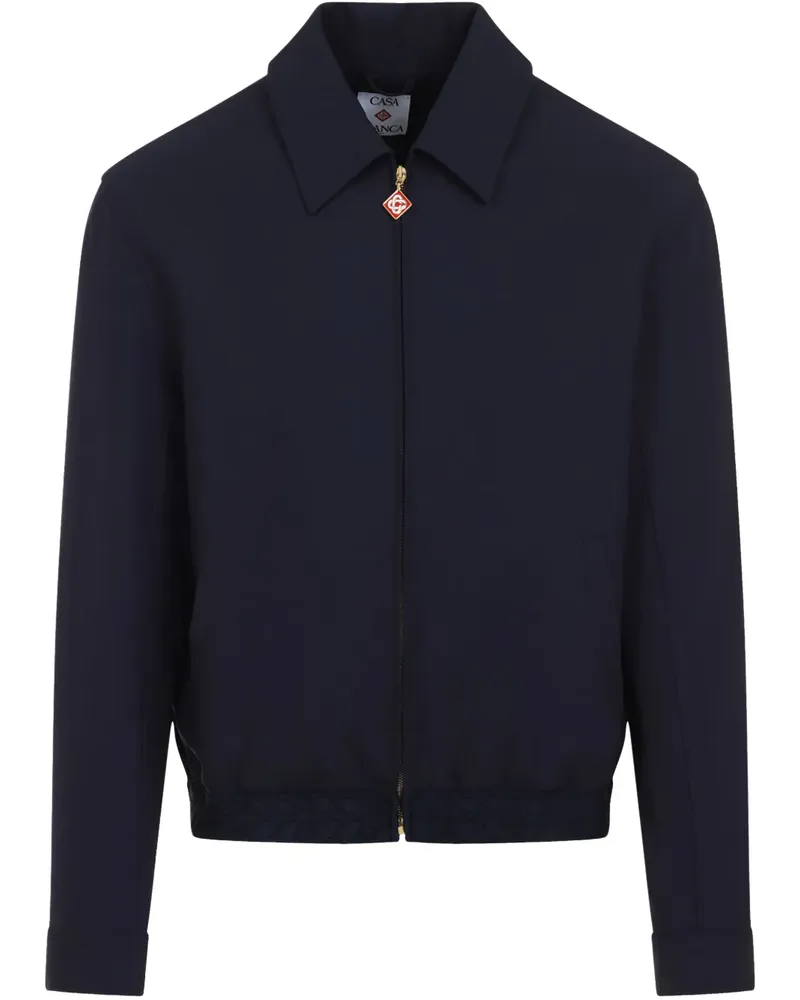 Casablanca Paris Jacke aus Wolle - Blau Blau