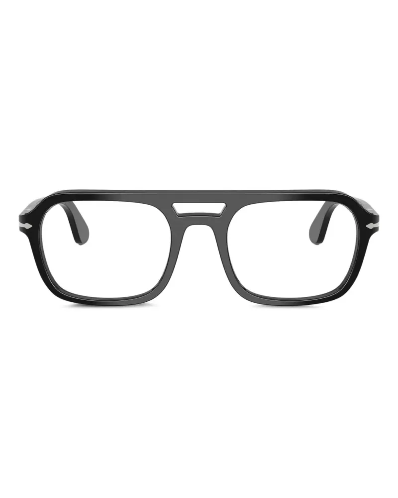 Persol pilot-frame glasses - Schwarz Schwarz